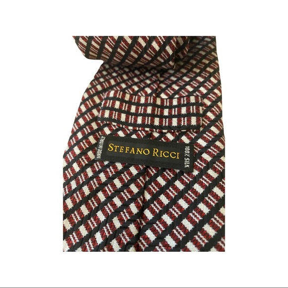 Stefano Ricci Pattern Silk Tie - Picture 3 of 5